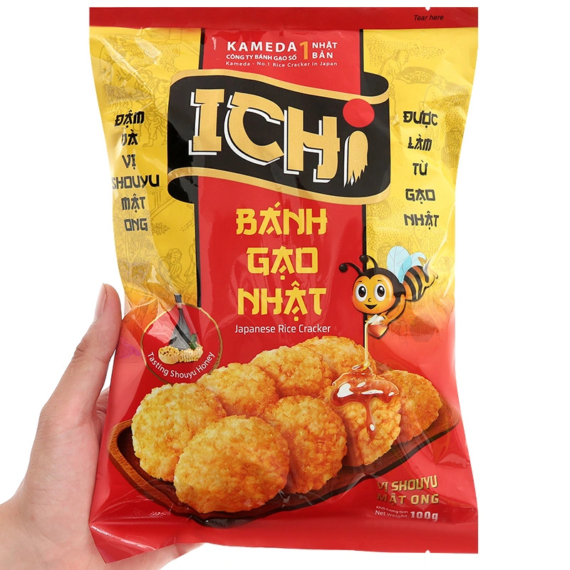 Bánh gạo Nhật Ichi vị Shouyu mật ong gói 100g (từ 1 tuổi) 3