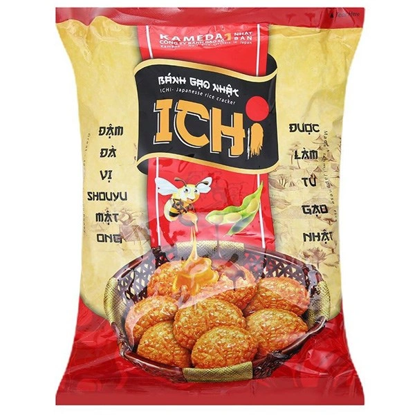 Bánh gạo Nhật Ichi vị Shouyu mật ong gói 180g (từ 1 tuổi) 1