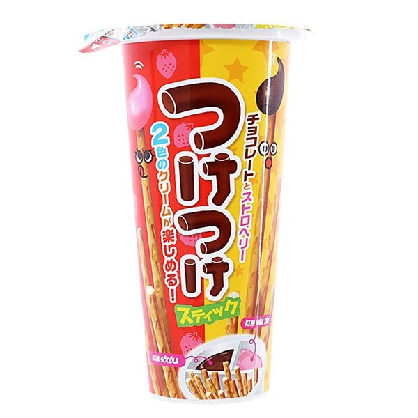 Bánh que Wismo vị socola và dâu