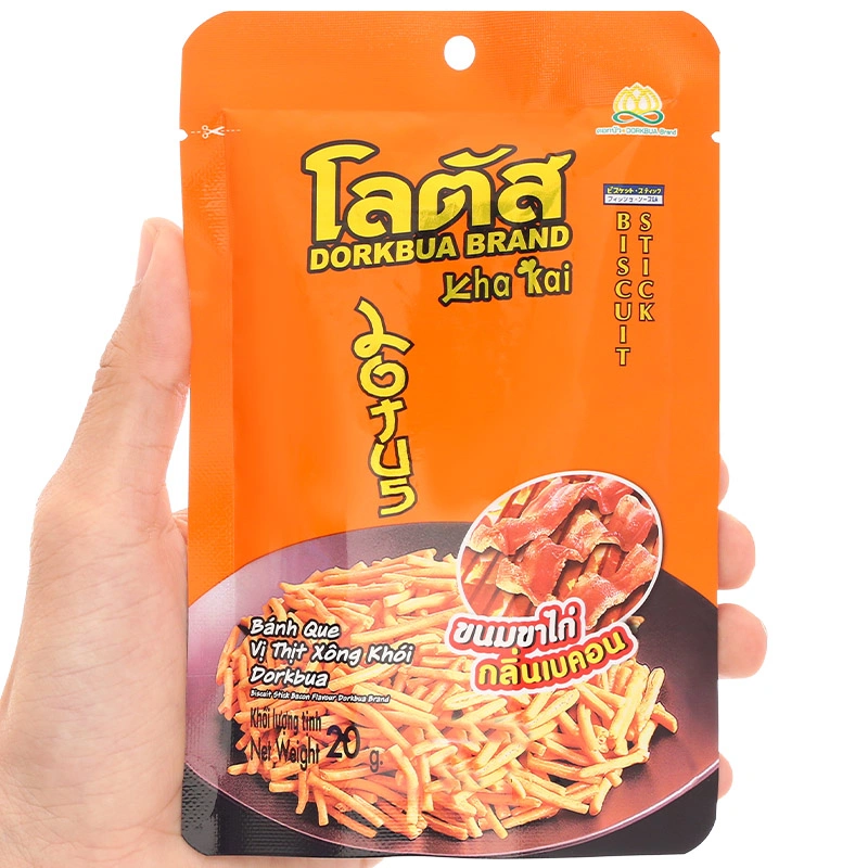 Bánh que Dorkbua vị thịt xông khói gói 20g (từ 1 tuổi) 3