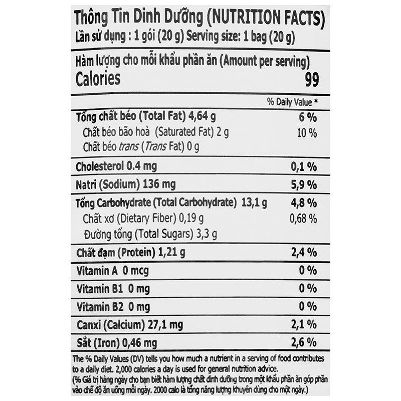 Bánh que Dorkbua vị thịt xông khói gói 20g (từ 1 tuổi) 5