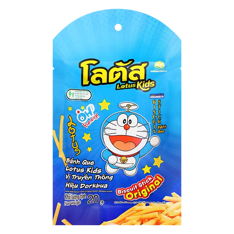 Bánh que Dorkbua Lotus Kids vị truyền thống gói 20g (từ 2 tuổi) - Giao bao bì ngẫu nhiên 2