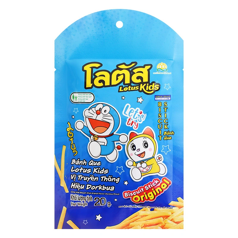 Bánh que Dorkbua Lotus Kids vị truyền thống gói 20g (từ 2 tuổi) - Giao bao bì ngẫu nhiên 4