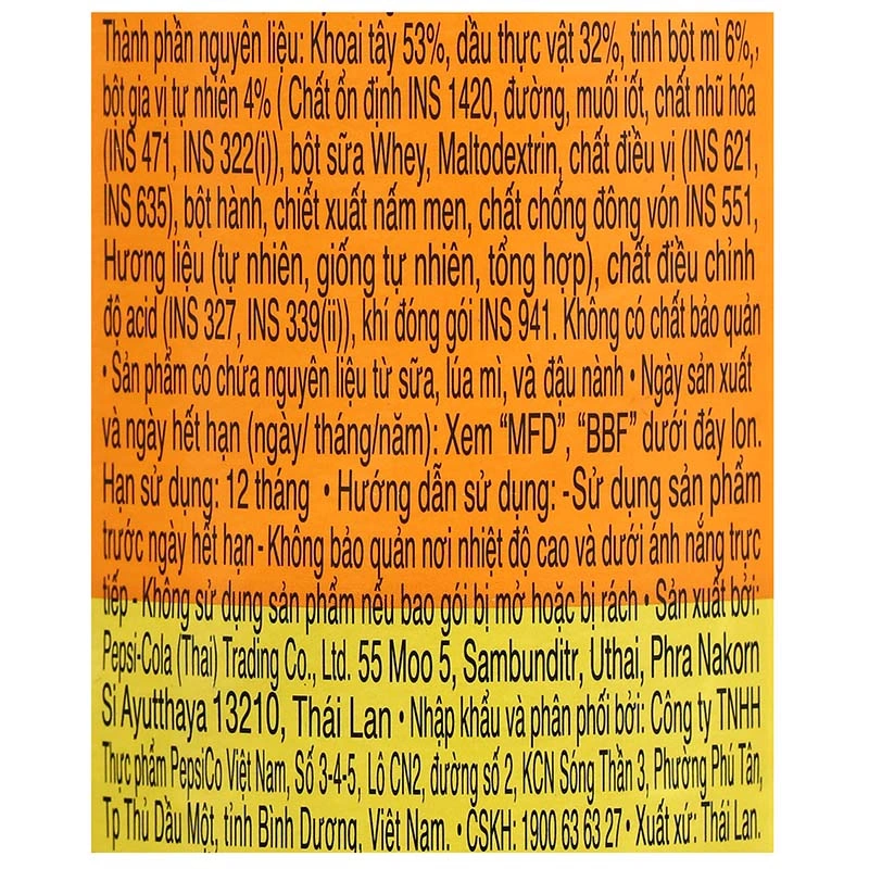 Snack khoai tây Lay's vị tự nhiên lon 100g (từ 1 tuổi) 5