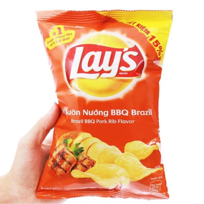 Snack khoai tây vị sườn nướng BBQ Brazil Lay's 52g (từ 3 tuổi) 3