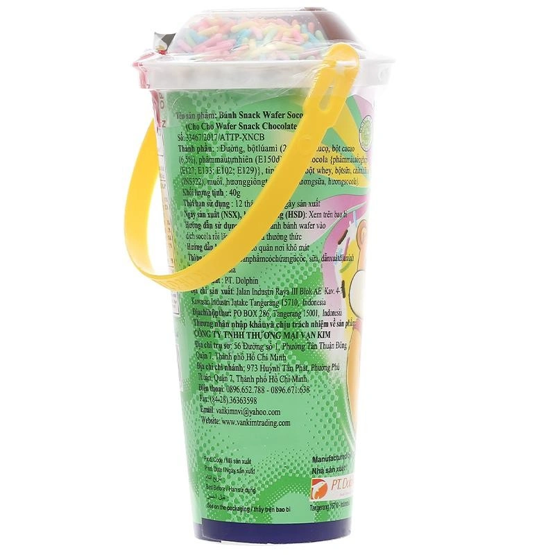 Lốc 10 ly bánh que chấm socola vị dâu Chocho 40g (từ 2 tuổi) 13