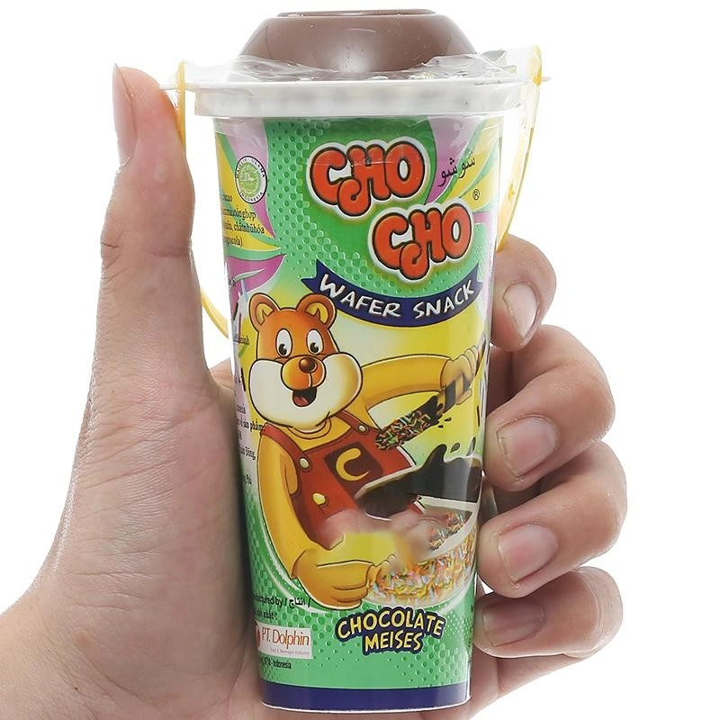 Lốc 10 ly bánh que chấm socola vị dâu Chocho 40g (từ 2 tuổi) 15