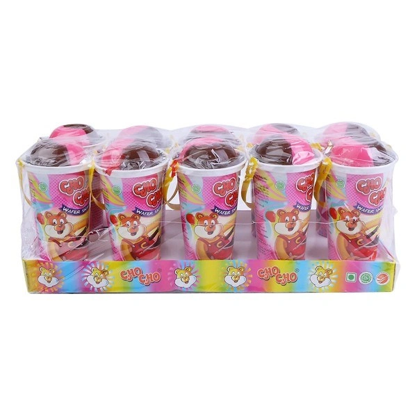 Lốc 10 ly bánh que chấm socola vị dâu Chocho 40g (từ 2 tuổi) 1