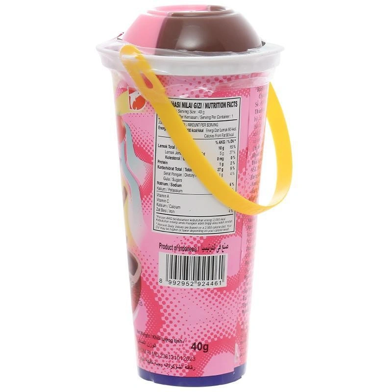 Lốc 10 ly bánh que chấm socola vị dâu Chocho 40g (từ 2 tuổi) 3