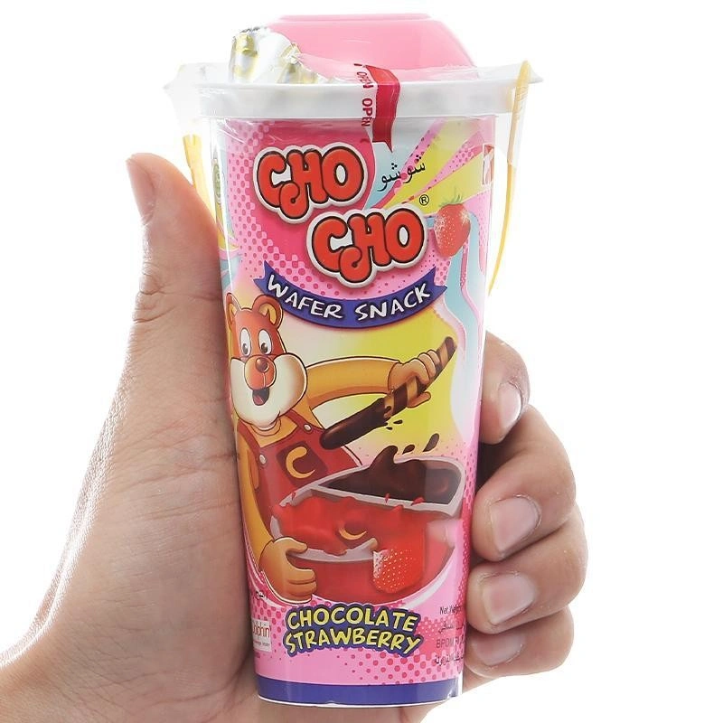 Lốc 10 ly bánh que chấm socola vị dâu Chocho 40g (từ 2 tuổi) 6