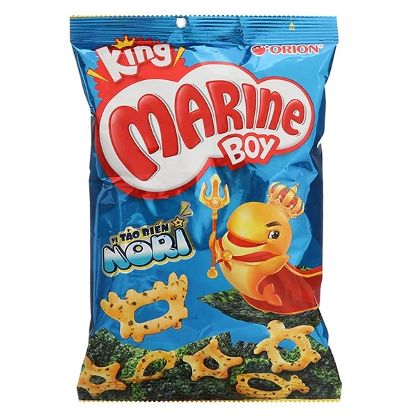 Snack Nori Orion King Marine Boy vị tảo biển gói 56g (từ 2 tuổi) 1