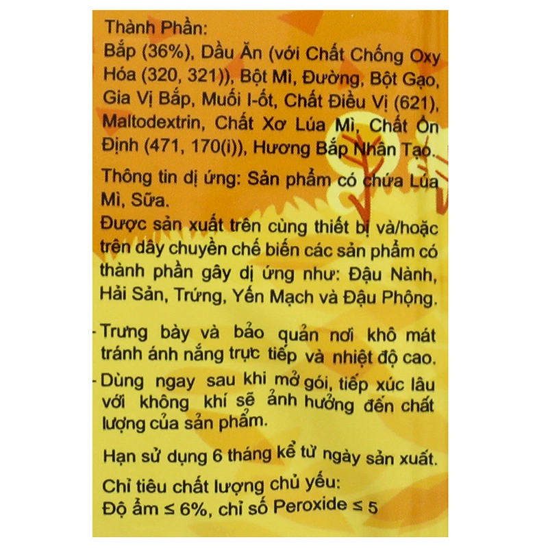 Snack Oishi vị bắp ngọt gói 35g (từ 3 tuổi) 4