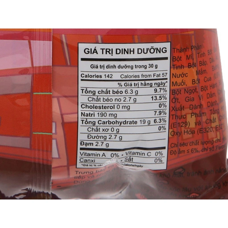 Snack Oishi Crab Me vị cua sốt chua ngọt gói 35g (từ 3 tuổi) 9