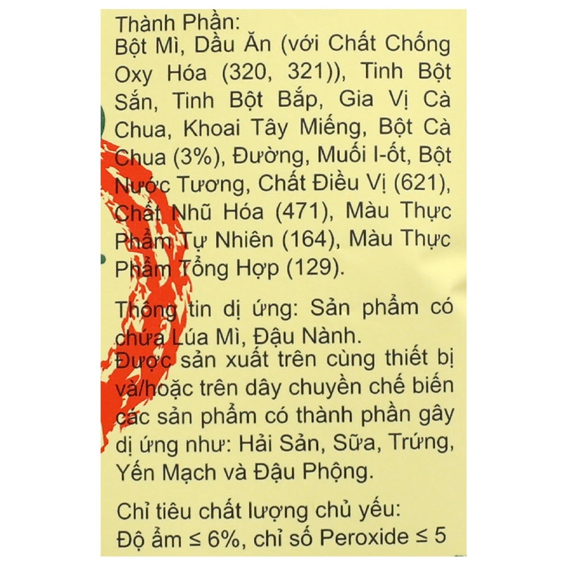 Snack Oishi Tomati vị cà chua gói 35g (từ 3 tuổi) 4