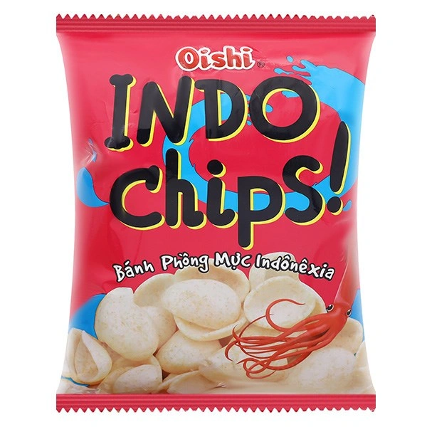 Snack Oishi Indo Chips vị bánh phồng mực
