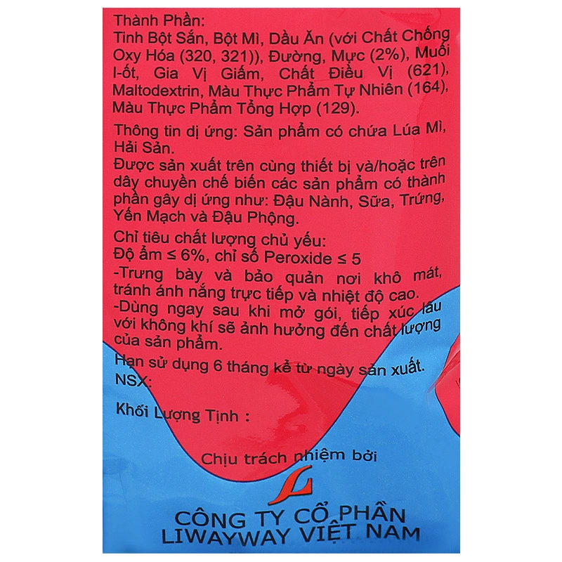 Snack Oishi Indo Chips vị bánh phồng mực gói 35g (từ 3 tuổi) 4