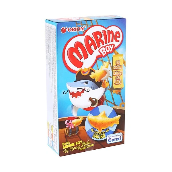 Snack Orion Marine Boy vị rong biển tuyết xanh gói 32g (từ 4 tuổi) 1