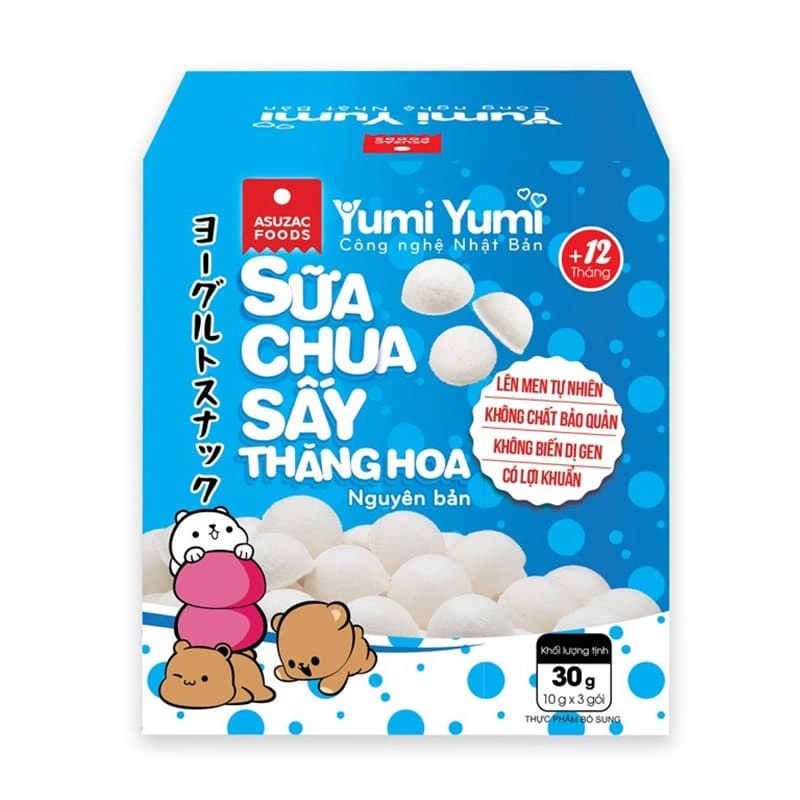Sữa chua khô sấy thăng hoa vị nguyên bản Yumi Yumi hộp 30g (từ 1 tuổi) 2