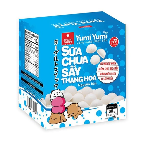 Sữa chua khô sấy thăng hoa vị nguyên bản Yumi Yumi hộp 30g (từ 1 tuổi) 1