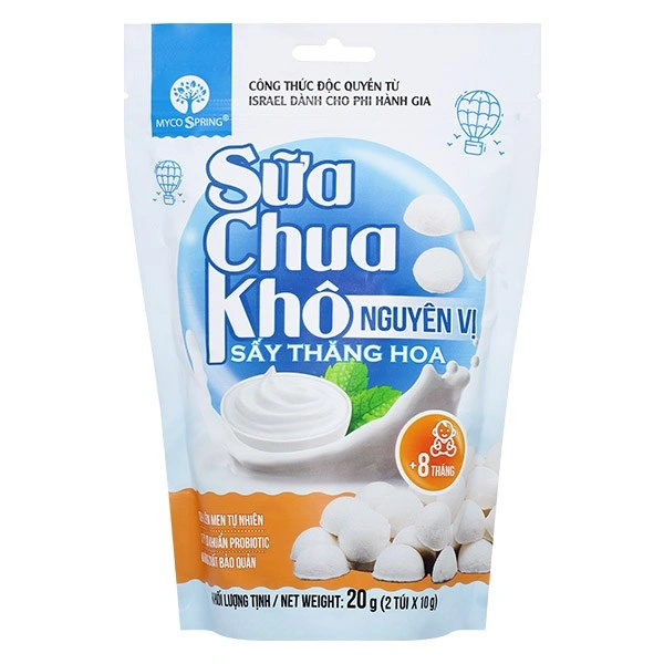 Sữa chua khô sấy thăng hoa vị tự nhiên Myco Spring gói 20g (từ 8 tháng) 1