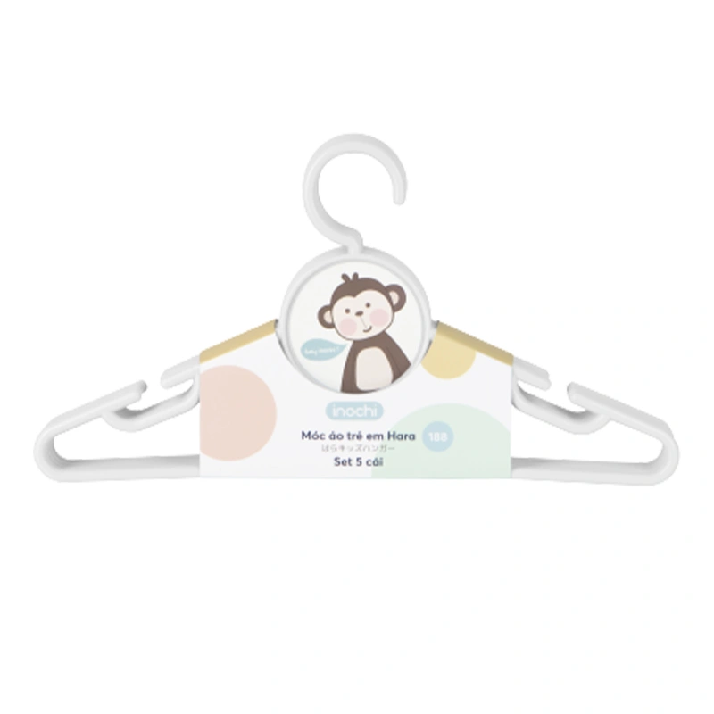 Móc áo nhựa Inochi Hara 188 5 cái - Màu ngẫu nhiên 2