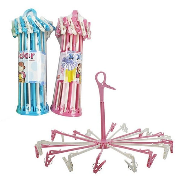 Móc chùm nhựa tròn PAPA CEQ041 20 kẹp - Màu ngẫu nhiên 1