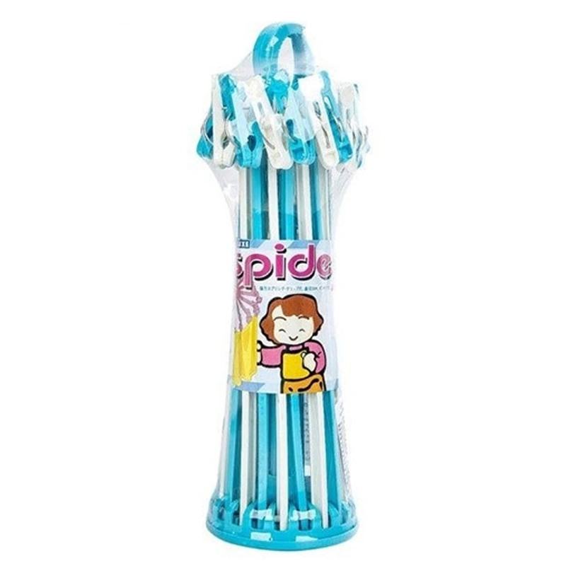 Móc chùm nhựa tròn PAPA CEQ041 20 kẹp - Màu ngẫu nhiên 2