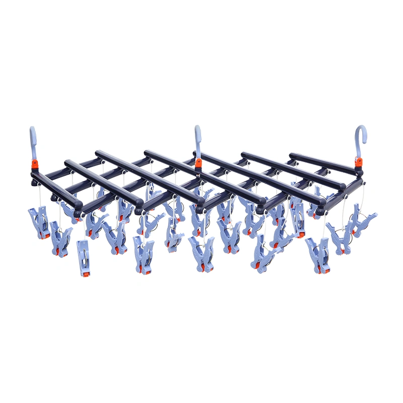 Móc chùm nhựa gấp gọn TOP KIDS AC 29 kẹp - Màu ngẫu nhiên 2