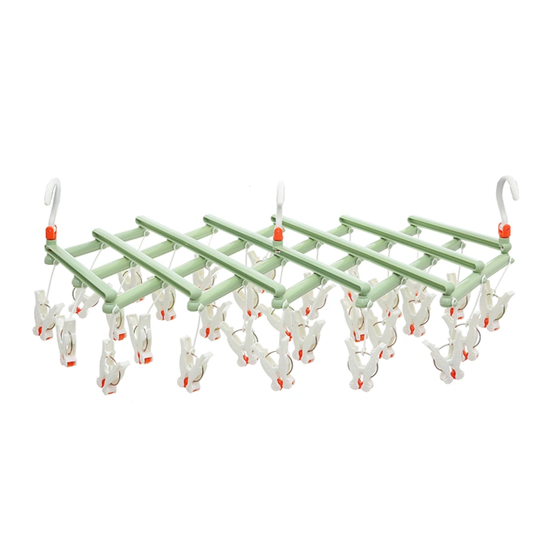 Móc chùm nhựa gấp gọn TOP KIDS AC 29 kẹp - Màu ngẫu nhiên 3