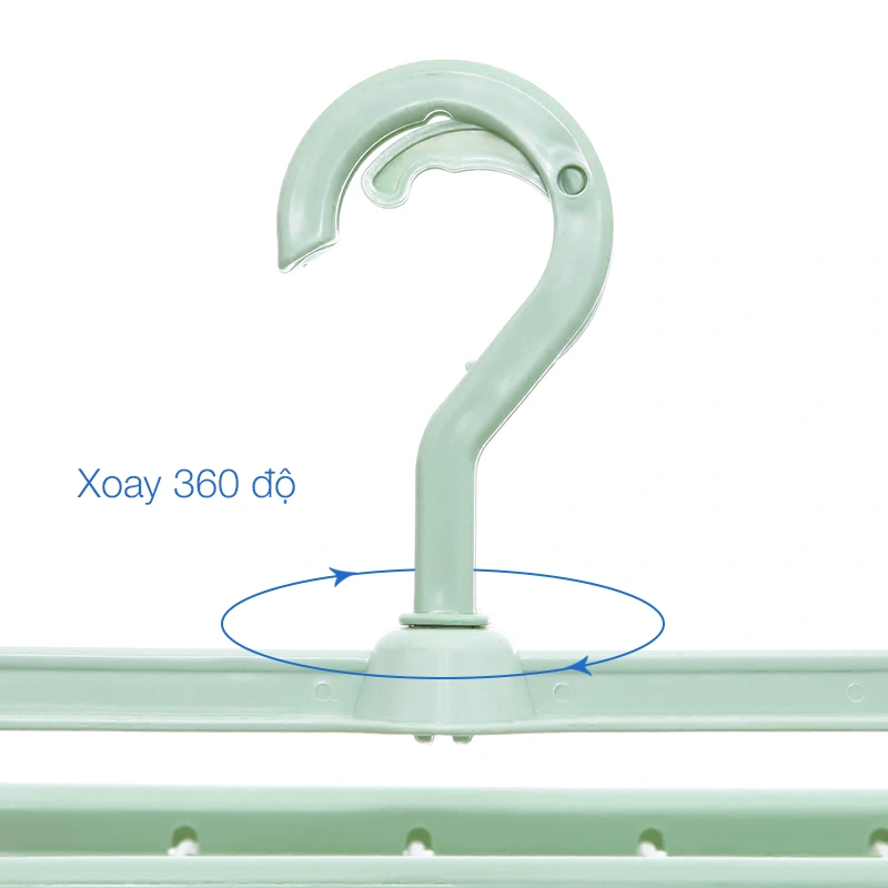 Móc chùm nhựa vuông TOP KIDS AC 32 kẹp - Màu ngẫu nhiên 4