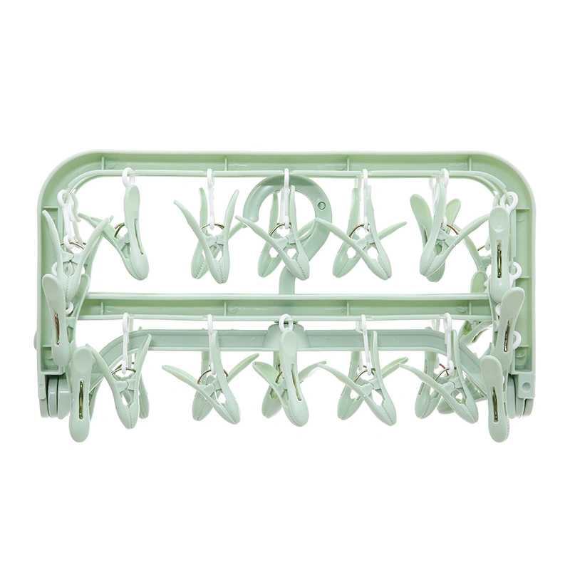 Móc chùm nhựa vuông TOP KIDS AC 32 kẹp - Màu ngẫu nhiên 6