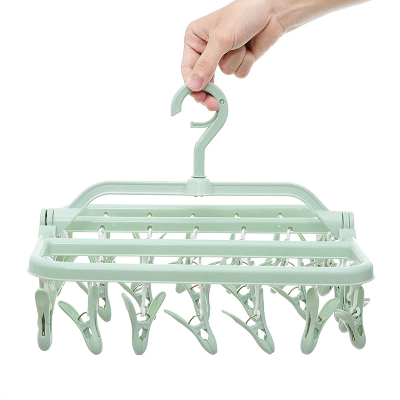 Móc chùm nhựa vuông TOP KIDS AC 32 kẹp - Màu ngẫu nhiên 7