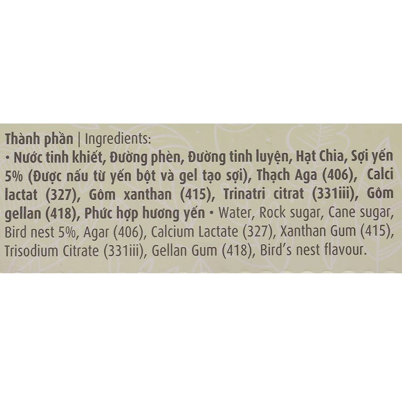 Lốc 6 chai nước yến sào hạt chia Green Bird 185 ml (từ 12 tuổi) 14