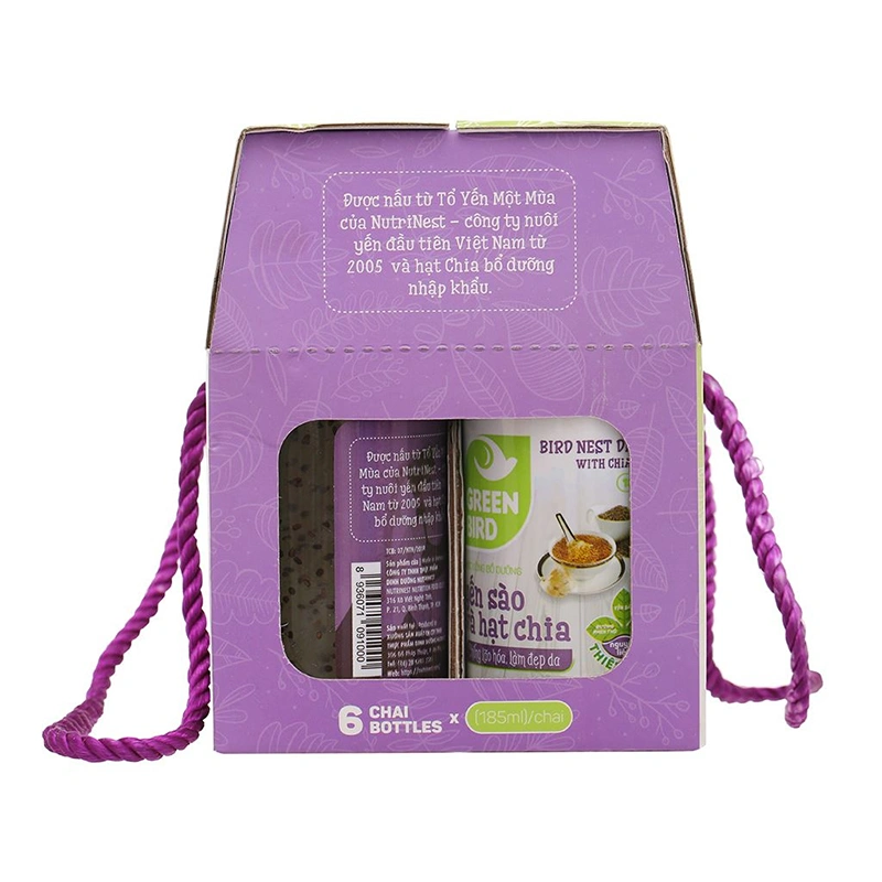 Lốc 6 chai nước yến sào hạt chia Green Bird 185 ml (từ 12 tuổi) 5