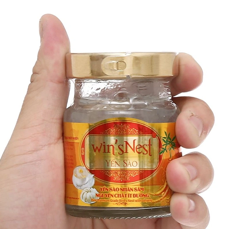 Hộp 6 hũ nước yến sào Win'sNest vị nhân sâm ít đường 70 ml (từ 3 tuổi) - Kèm túi giấy 10