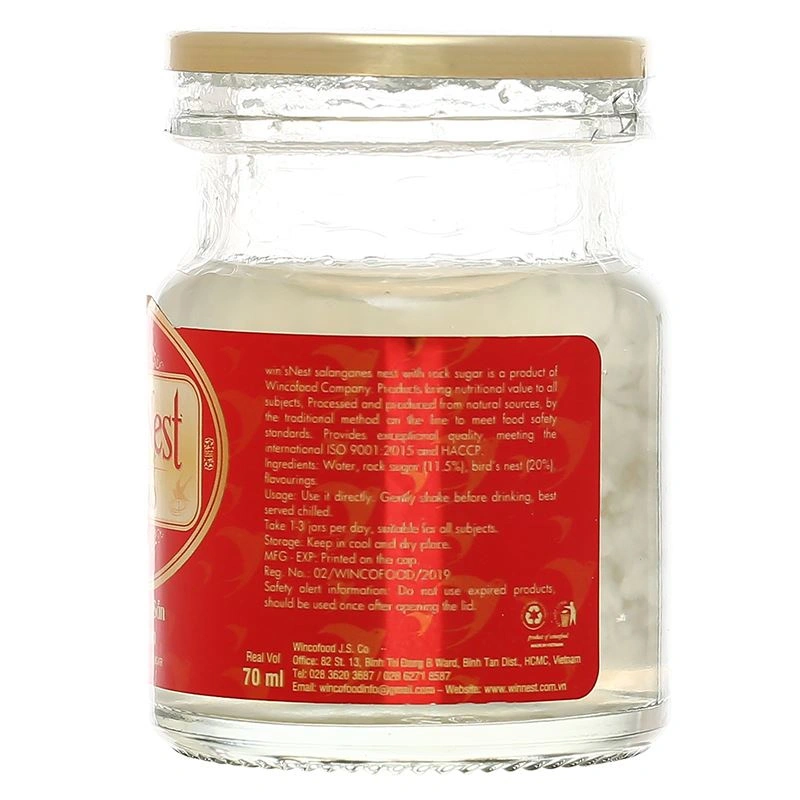 Nước yến sào đường phèn Win'sNest 70 ml (từ 1 tuổi) 8