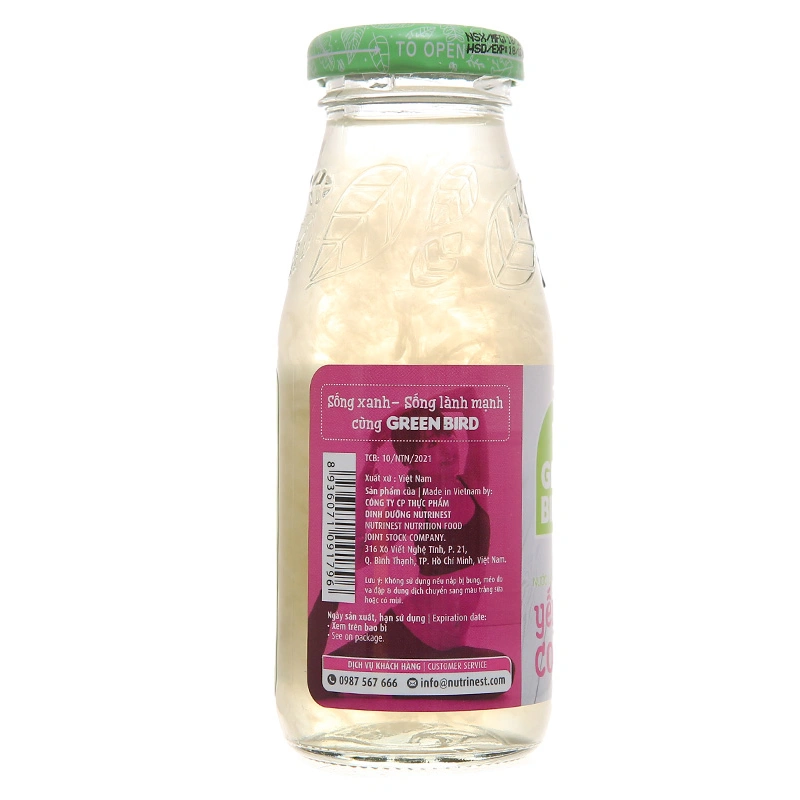 Nước yến sào collagen Green Bird 185 ml (từ 18 tuổi) 11