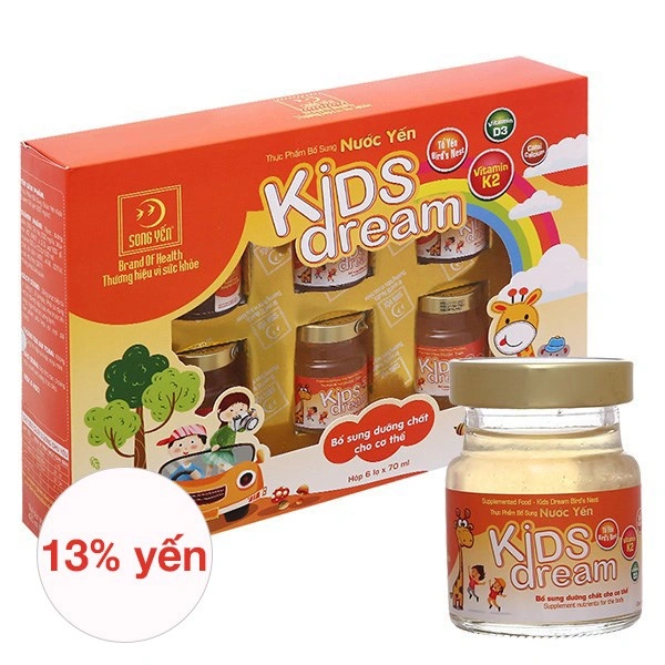 Hộp 6 hũ nước yến sào Song Yến Kids Dream 70 ml (từ 1 tuổi) 1