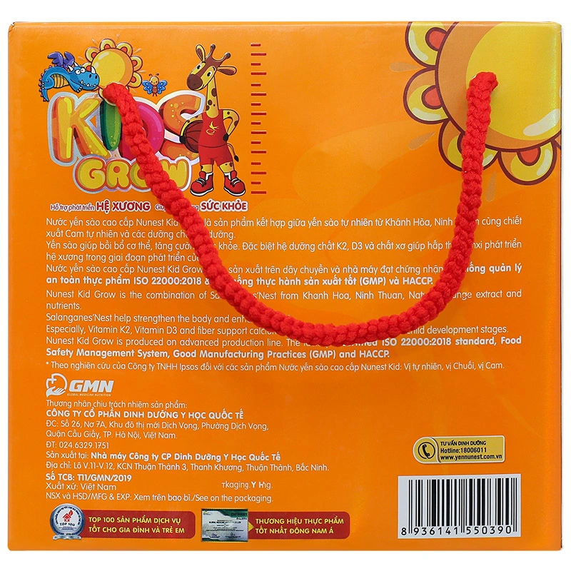 Hộp 6 hũ nước yến sào Nunest Kids vị cam 70 ml (từ 6 tháng) 4