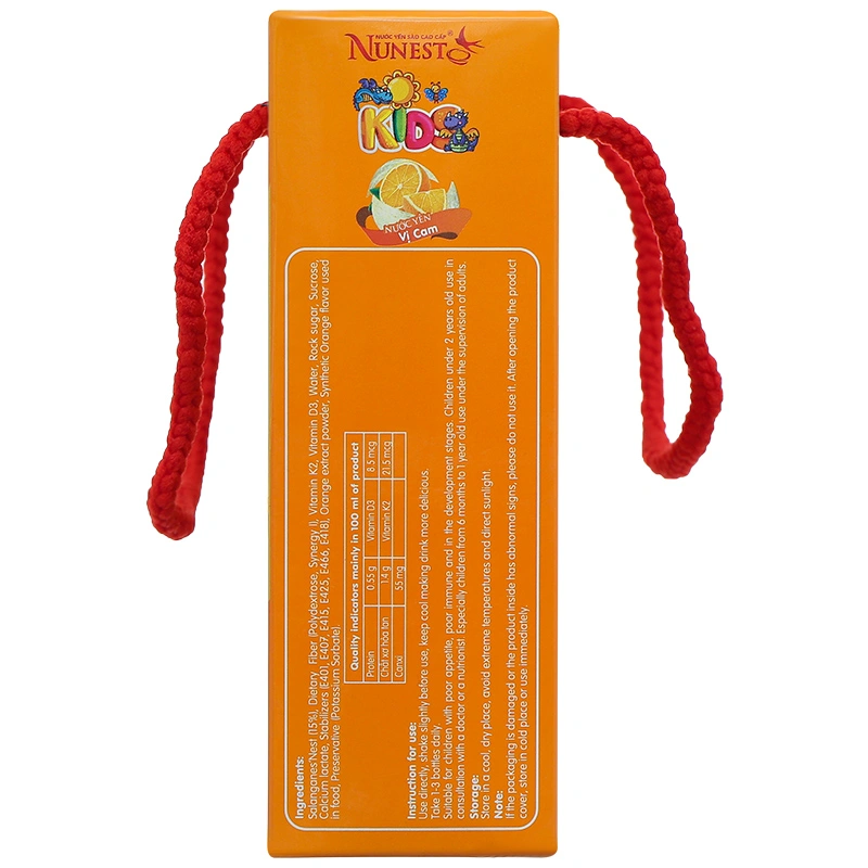 Hộp 6 hũ nước yến sào Nunest Kids vị cam 70 ml (từ 6 tháng) 5
