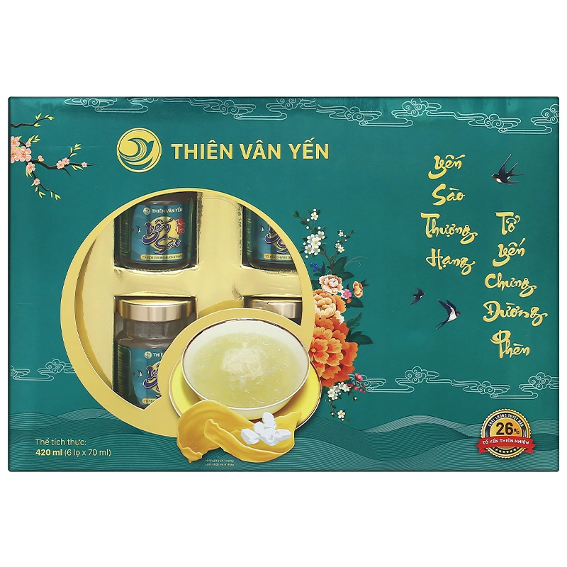 Hộp 6 hũ nước yến sào đường phèn Thiên Vân Yến 70 ml (từ 1 tuổi) 3