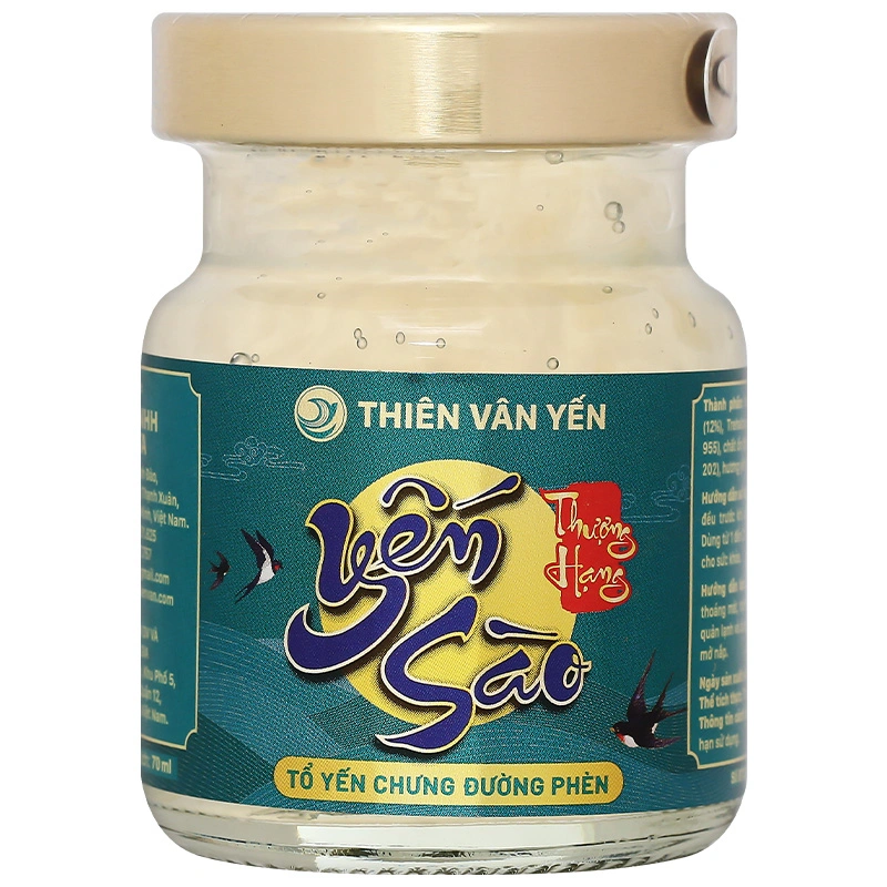 Hộp 6 hũ nước yến sào đường phèn Thiên Vân Yến 70 ml (từ 1 tuổi) 7