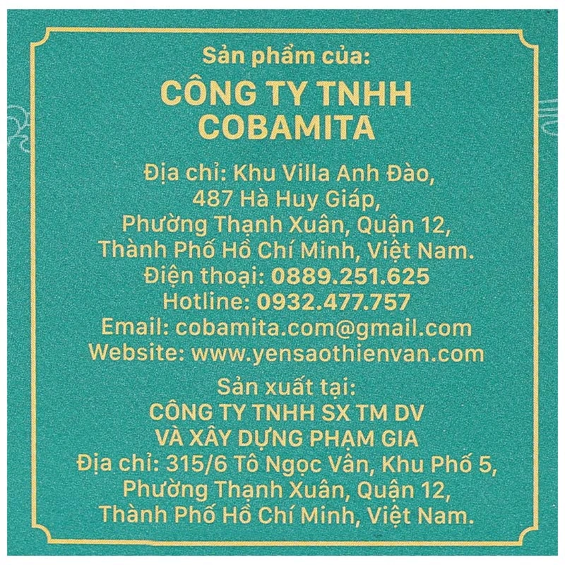 Nước yến sào đường phèn Thiên Vân Yến 70 ml (từ 1 tuổi) 11