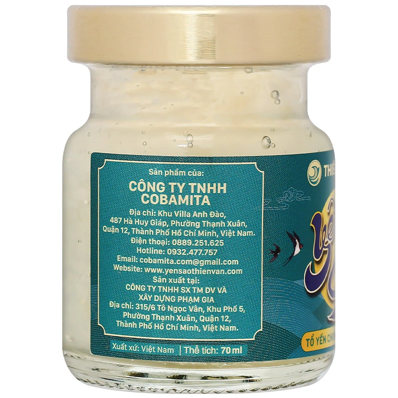 Nước yến sào đường phèn Thiên Vân Yến 70 ml (từ 1 tuổi) 8