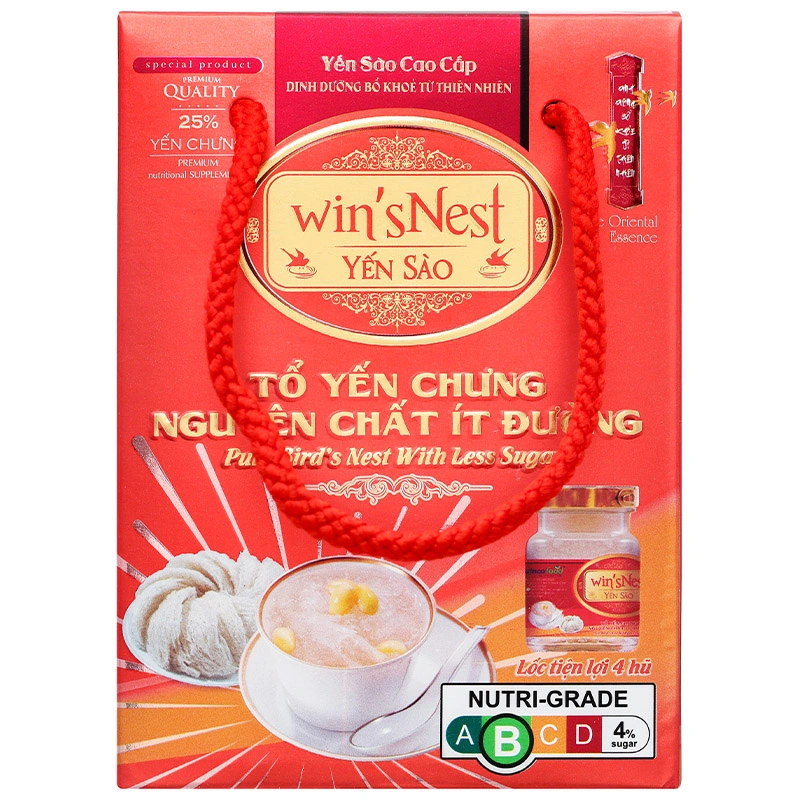 Hộp 6 hũ nước yến sào Win'sNest ít đường 70 ml (từ 3 tuổi) 15