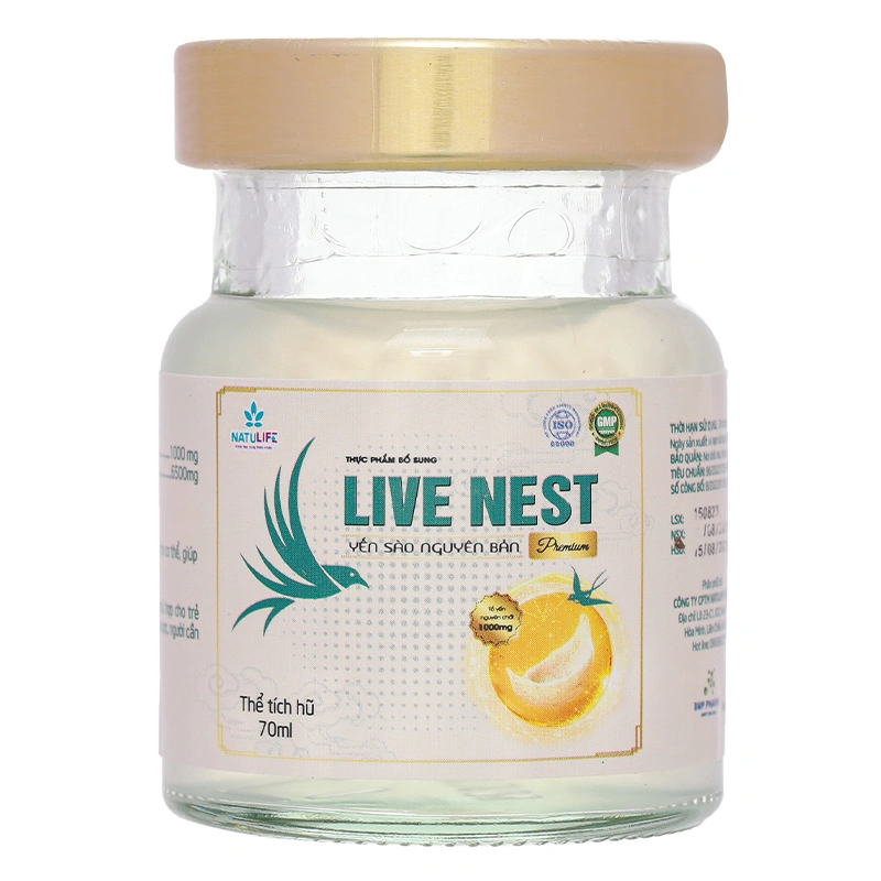 Nước yến sào Natulife Live Nest Premium 70 ml (từ 3 tuổi) 6
