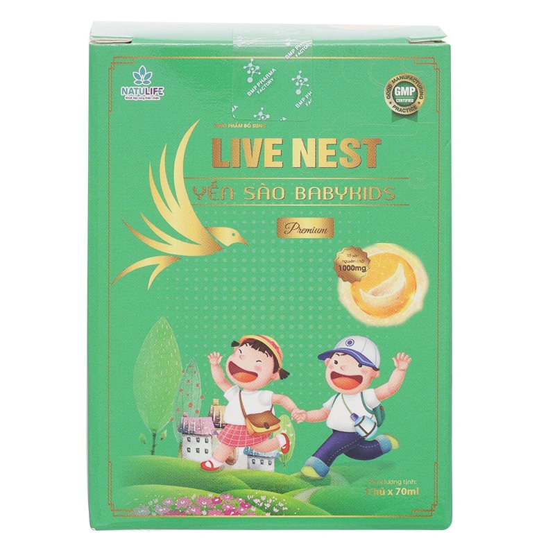 Nước yến sào Natulife Live Nest BabyKids Premium 70 ml (từ 1 tuổi) 3