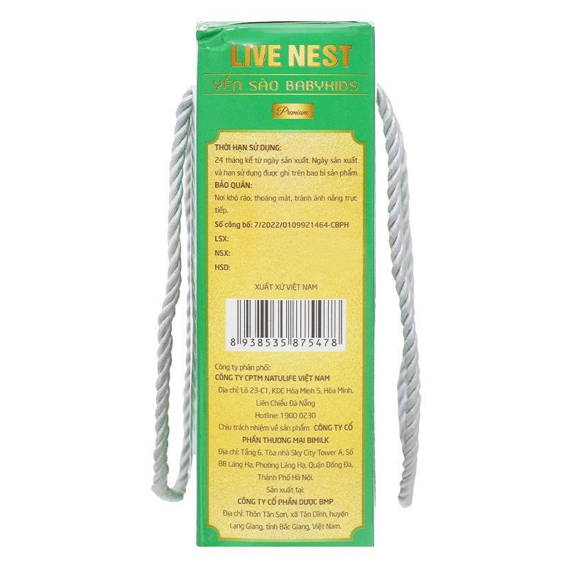 Hộp 6 hũ nước yến sào Natulife Live Nest BabyKids Premium 70 ml (từ 1 tuổi) 5