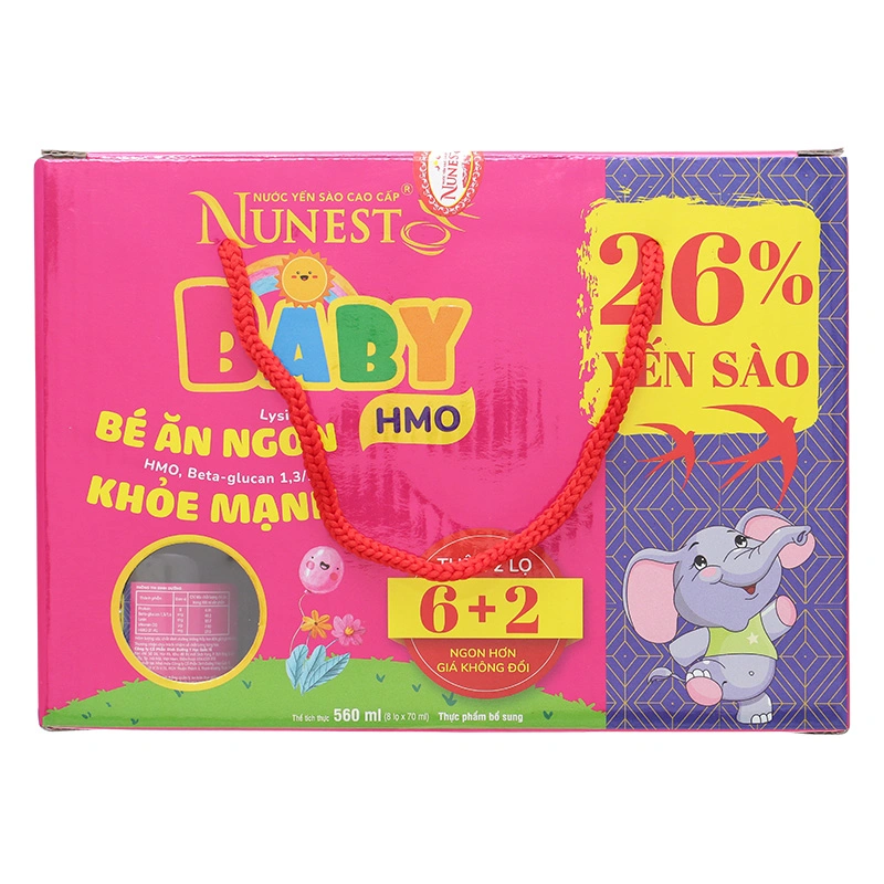 Hộp 8 hũ nước yến sào Nunest Baby 70 ml (từ 2 tuổi) 3