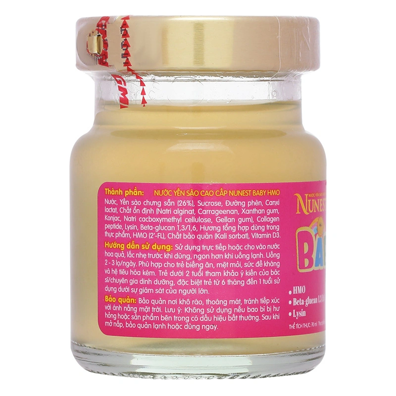 Hộp 8 hũ nước yến sào Nunest Baby 70 ml (từ 2 tuổi) 9
